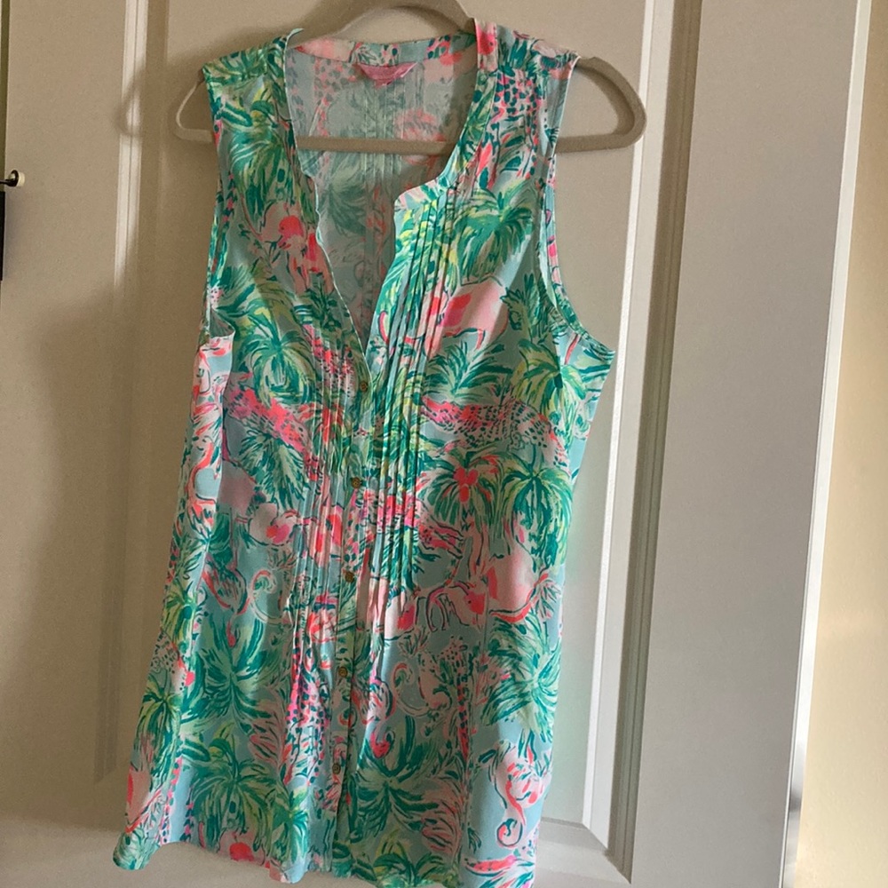 Lilly Pulitzer sleeveless top Sarasota Tunic